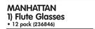 Manhattan Flute Glasses-Per 12 Pack