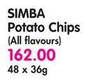 Simba Potato Chips(All Flavours)-48x36g