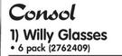 Consol Willy Glasses-Per 6 Pack