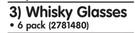 Consol Whisky Glasses-Per 6 Pack