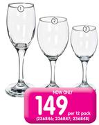Manhattan Flute Glasses-Per 12 Pack