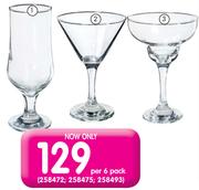 Manhattan Beer Stemmed Glasses-370ml Per 6 Pack