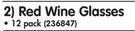 Manhattan Red Wine Glasses-Per 12 Pack
