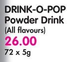 Drink-O-Pop Powder Drink(All Flavours)-72x5g