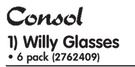 Consol Willy Glasses-Per 6 Pack