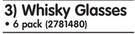 Consol Whisky Glasses-Per 6 Pack
