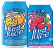 Just Juice Cans(All Flavours)-24x330ml
