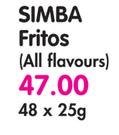 Simba Fritos(All Flavours)-48x25g