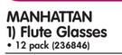 Manhattan 12 Pack Flute Glasses-Per 12 Pack