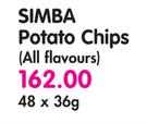 Simba Potato Chips(All Flavours)-48x36g