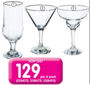 Manhattan 225ml Martini Glasses-Per 6 Pack