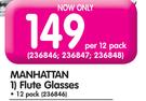 Manhattan Flute Glasses 