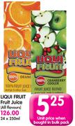 Liqui Fruit Fruit Juice (All Flavours)-24 x 250ml