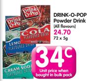 Drink-O-Pop Powder Drink (All Flavours)-72 x 5g