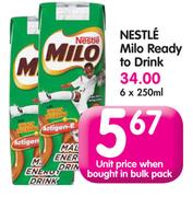 Nestle Milo Ready To Drink-6 x 250ml