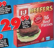I&J Beefers Beef Patties Assorted-800g