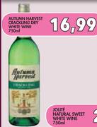 Autumn Harvest Crackling Dry White Wine-750ml