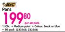Bic Clic Pens-Per 60 Pack