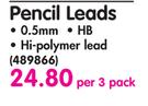 Pental Pencil Leads-Per 3 Pack