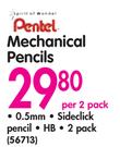 Pental Mechanical Pencils-Per 2 Pack
