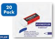 Staedtler Tradition Eraser-Per 20 Pack
