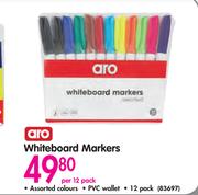 Aro Whiteboard Markers-Per 12 Pack