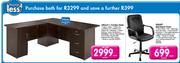 Lithium L Combo Desk Plus Smart Mid Back Chair