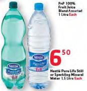 Nestle Pure Life Still Or Sparkling Mineral Water-1.5Ltr Each