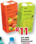 Pnp 100% Fruit Juice Bland Assorted-1Ltr Each