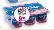 Nutriday Smooth Yoghurt Assorted-6 x 100g per pack