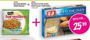 McCain Mixed Vegetables-250g + I&J Out 'O The Oven Fish Fillet Portions Assorted-400g