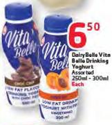 Dairy Belle Vita Belle Drinking Yoghurt - 250-300ml Each