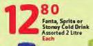 Fanta ,Spirits Or Stoney Cold Drink Assorted-2Litre