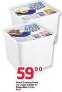 Nestle Country Fresh Ice Cream Vanilla Or Neapolitan-5Ltr Each