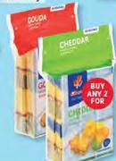 Clover Natural Gouda Or Cheddar Portions-2 x 300g