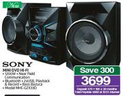 Sony Mini DVD Hi-Fi MHC-GZX33D