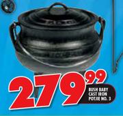 Bush Baby Cast Iron Potjie No.3