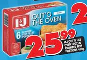 I&J Out'O The Oven Frozen Crumbed Fish Portions-400g