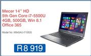 Mecer 14" HD Notebook W840AU-17-5500
