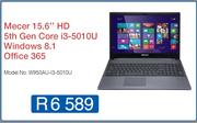 Mecer 15.6" HD Notebook W950AU-13-5010U