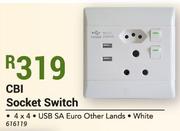 CBI 4 x 4 Socket Switch