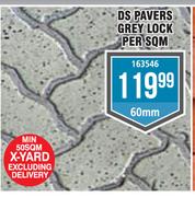 DS Pavers (Grey Lock 60mm)-Per Sqm