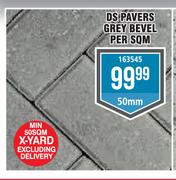 DS Pavers (Grey Bevel 50mm)-Per Sqm