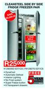 Miele Cleansteel Side by Side Fridge Freezer Pair K12820SD EDT/CD FN12827S EDT/CS