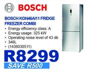 Bosch 346Ltr Fridge Freezer Combi KGN46AI11