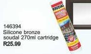 Valuwin Silicone Bronze Soudal Cartridge-270ml