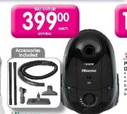 Hisense 1600W Bagged Cylinder Vacuum Cleaner