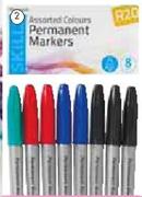 Primaries Permanent Markers Per 8 Pack