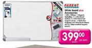 Parrot White Board 600 x 900mm Plus Accessories -Per Pack