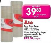 Aro Clear Packaging Tape-Per 6 Pack